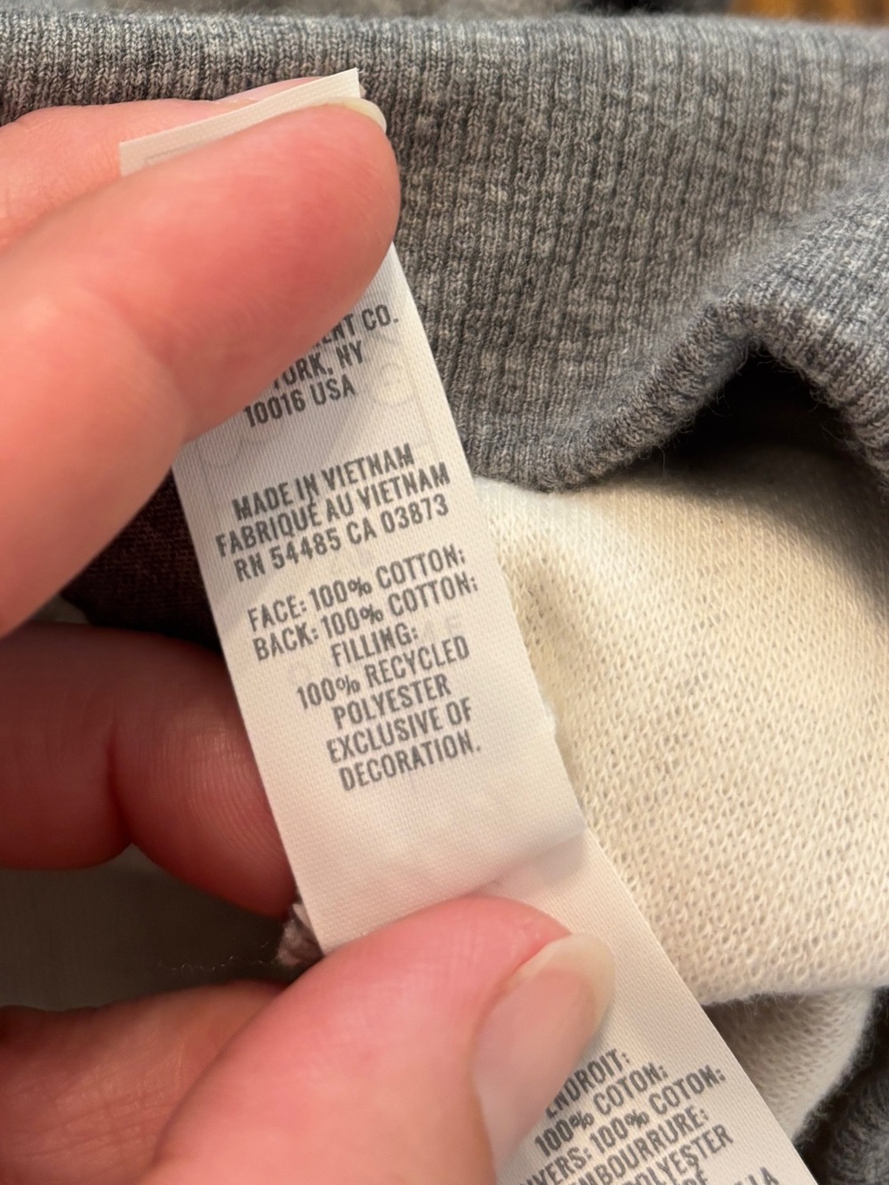 NWT OFFLINE by Aerie Gray Crewneck Pullover Sweatshirt Thumbholes Pockets S - Picture 13 of 13